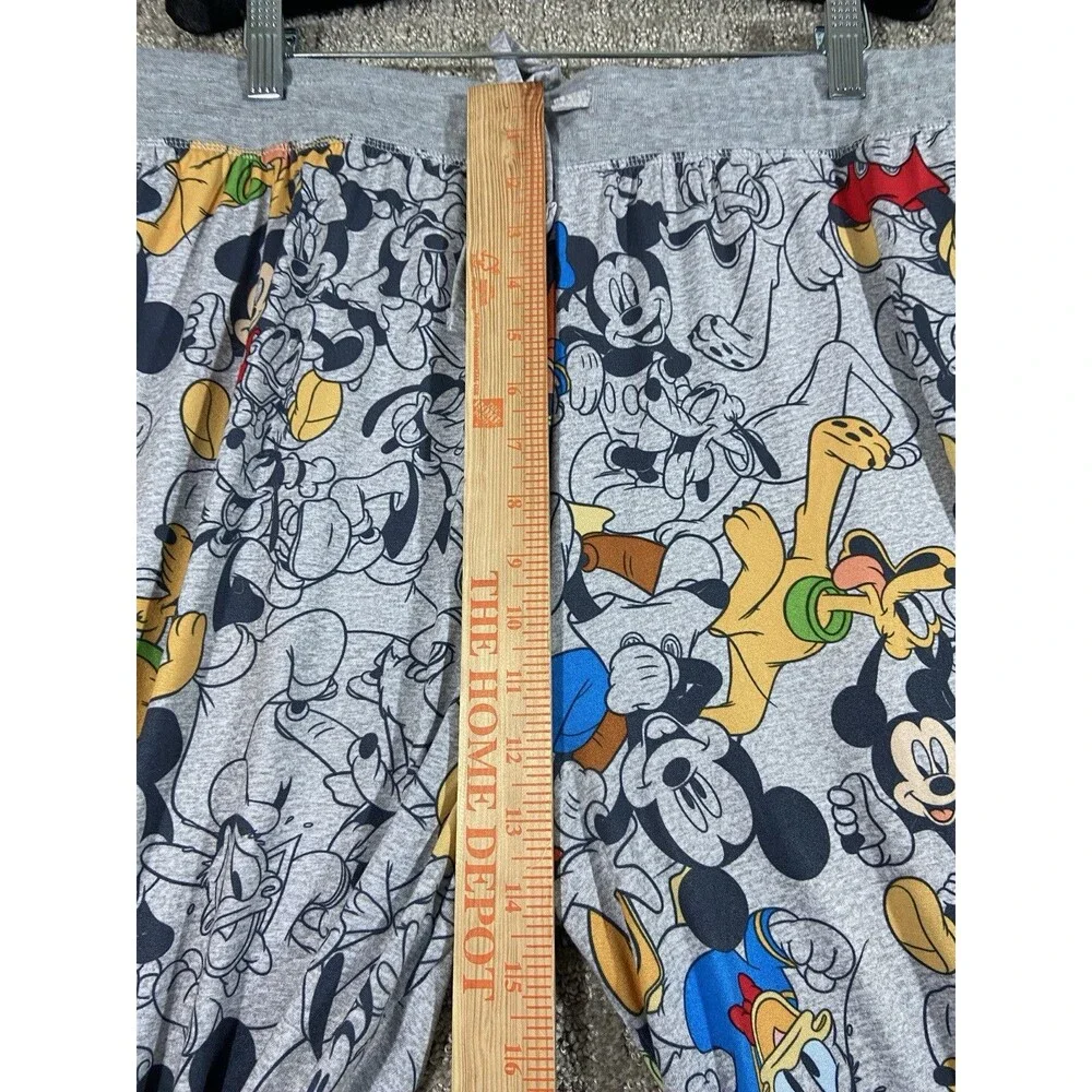 Disney Mickey Mouse Sleepwear Jogger Pants Womens Black Size XL Extra Large EUC